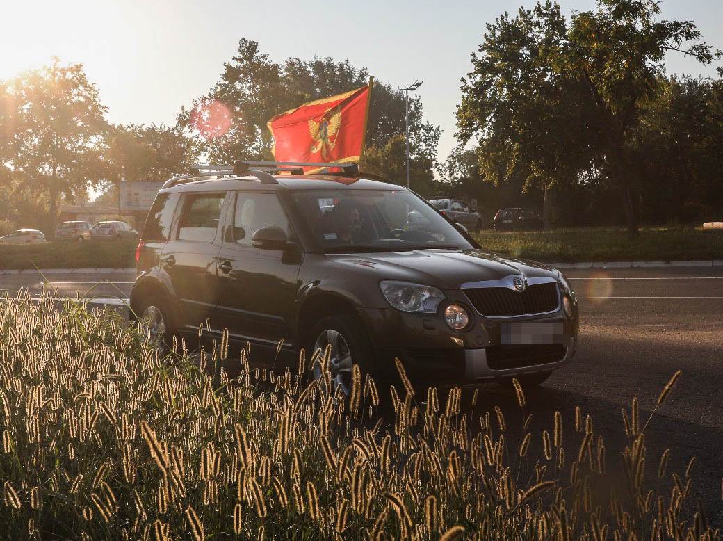 Crna Gora auto-litija Podgorica blokada puteva