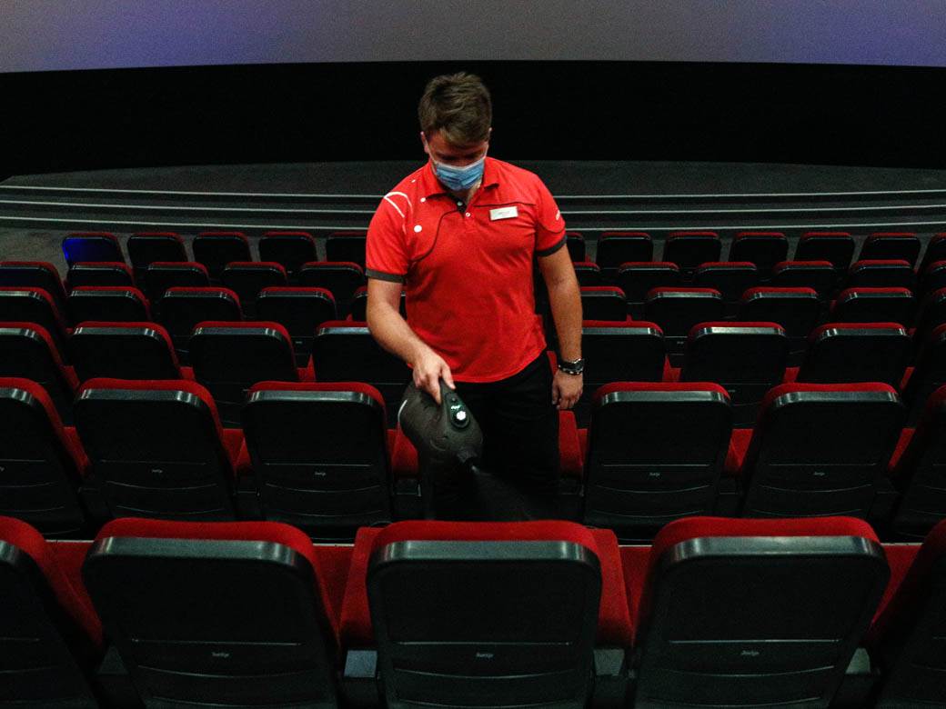 Bioskopi Beograd otvaranje dezinfekcija korona virus mere popuštanje FOTORGAFIJE