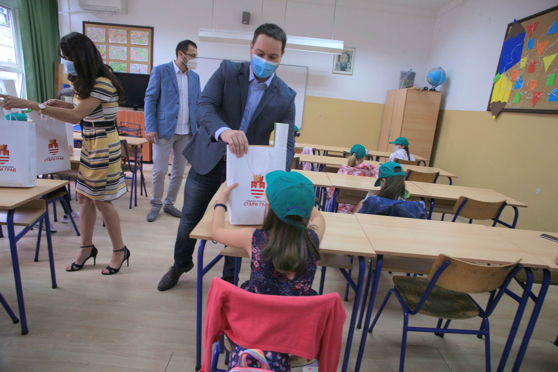 Stari grad predsednik opštine Radoslav Marjanović đaci prvaci OŠ Drinka Pavlović