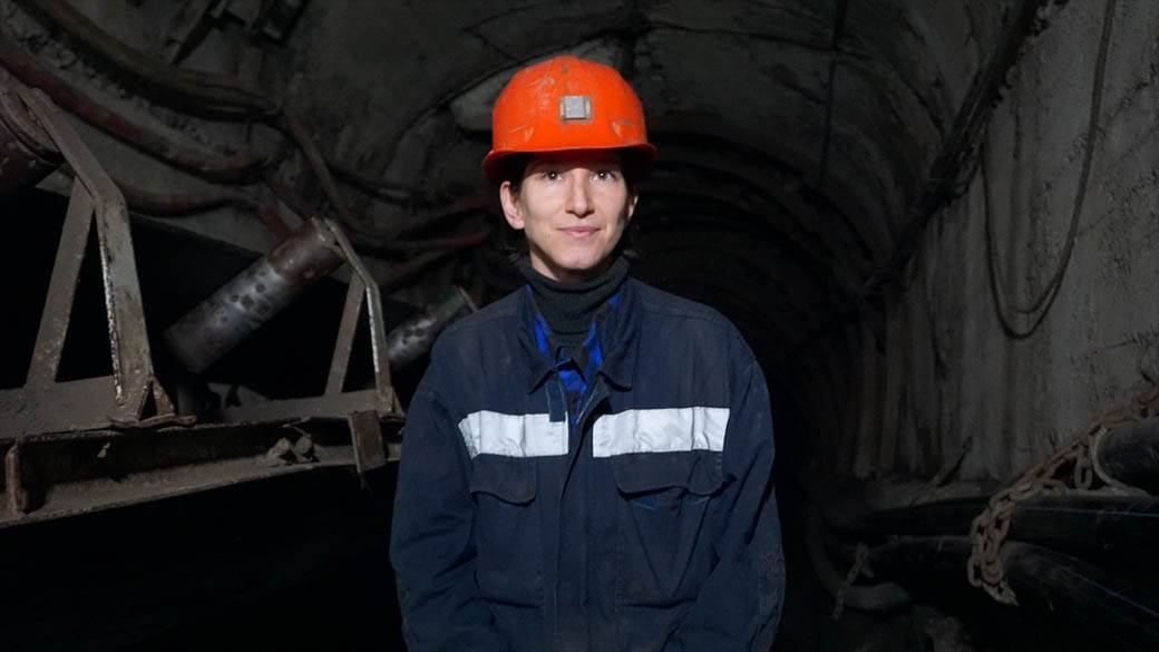 Jedina žena rudar u Srbiji Dušica Karličić rudnik Sjenica fotografije