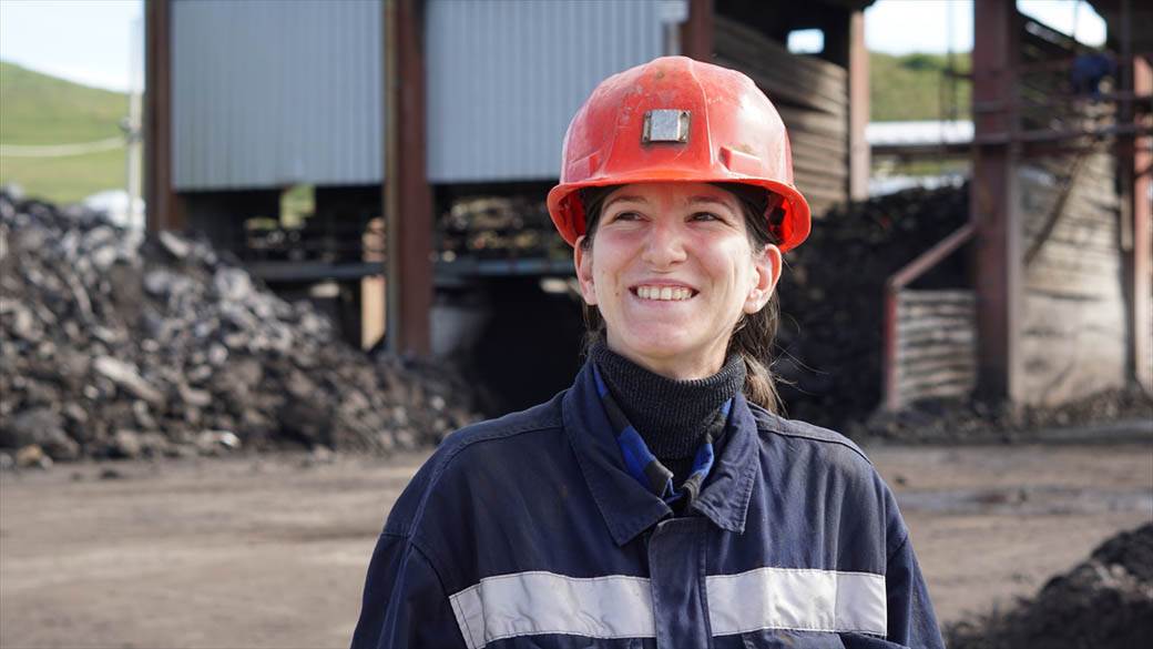 Jedina žena rudar u Srbiji Dušica Karličić rudnik Sjenica fotografije