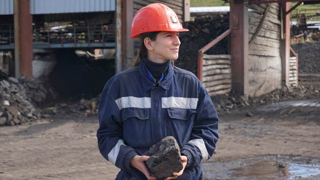 Jedina žena rudar u Srbiji Dušica Karličić rudnik Sjenica fotografije