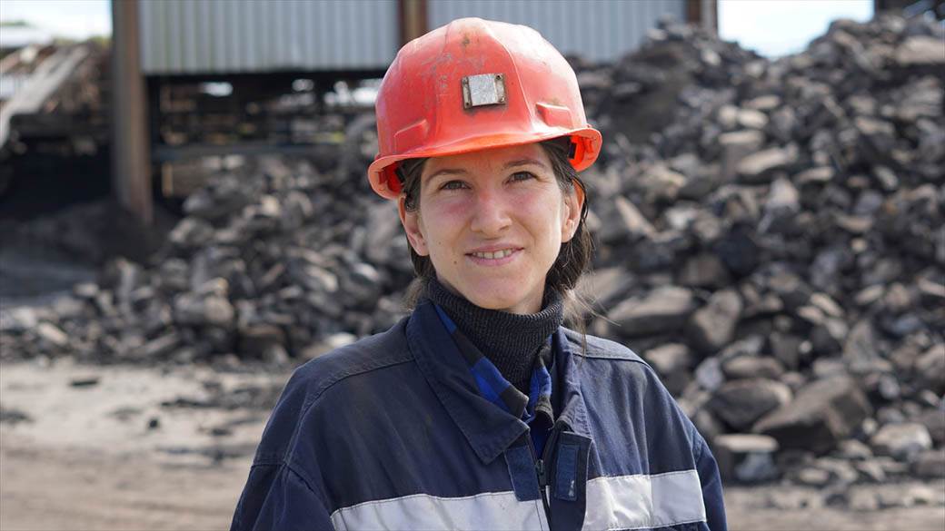 Jedina žena rudar u Srbiji Dušica Karličić rudnik Sjenica fotografije