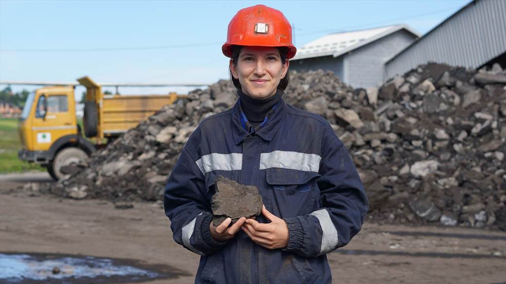 Jedina žena rudar u Srbiji Dušica Karličić rudnik Sjenica fotografije