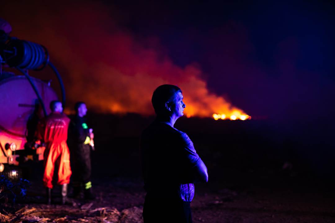 požar pančevo deponija glogonj vatra vatrogasci