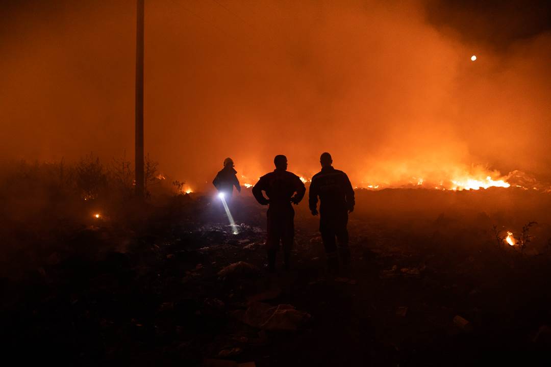 požar pančevo deponija glogonj vatra vatrogasci