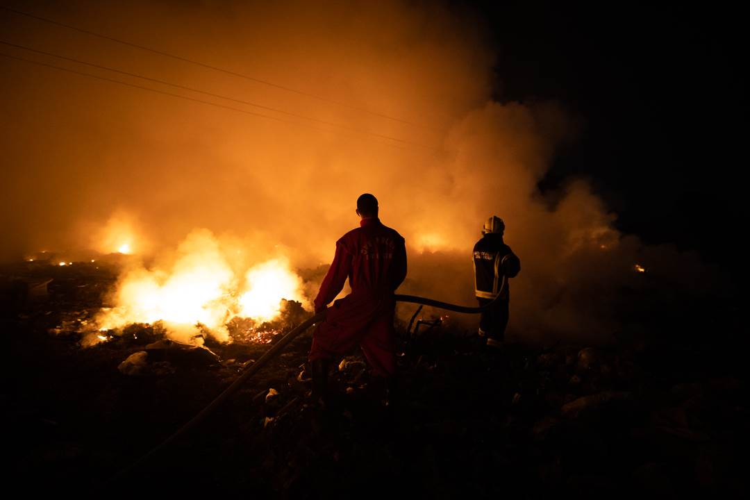 požar pančevo deponija glogonj vatra vatrogasci
