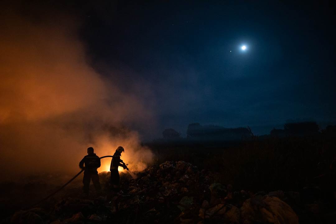 požar pančevo deponija glogonj vatra vatrogasci