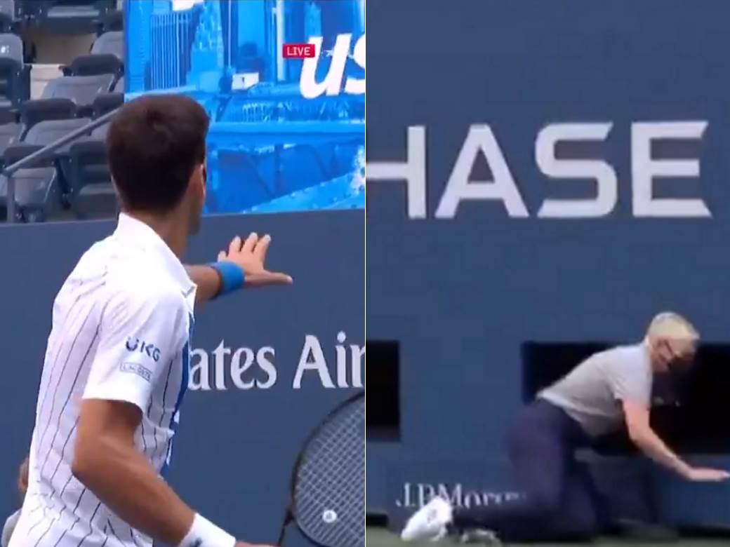 Novak Đoković diskvalifikovan US open izjava Njujork gren slem pogodio sudiju lopticom najnovije