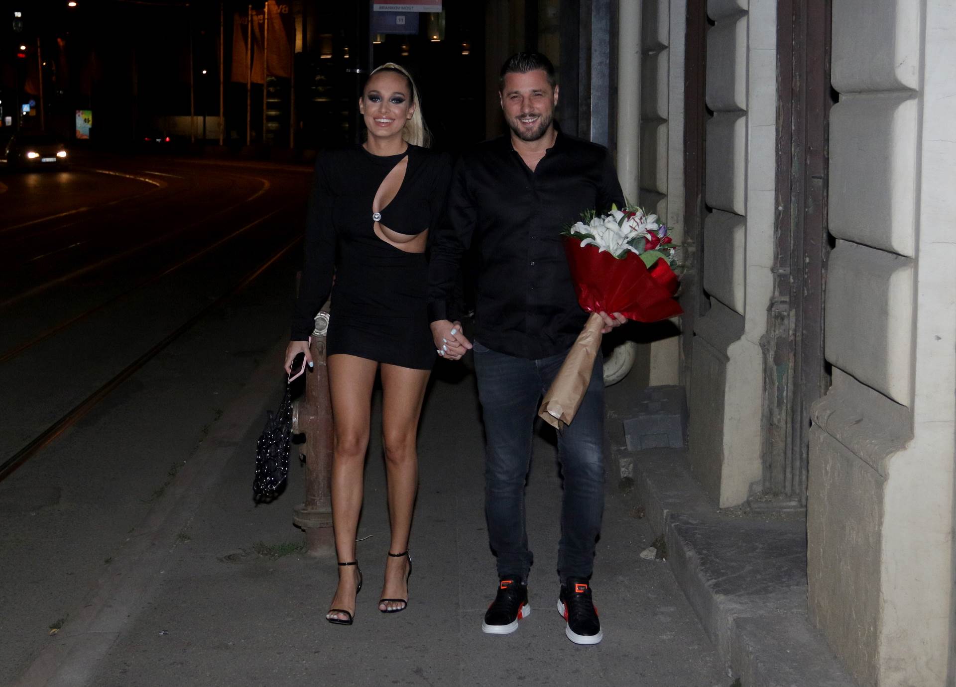 Nemanja Radonjić kafić Stojković, Lola Smiljanić, Predrag Rajković i Luna i Marko na otvaranju FOTO