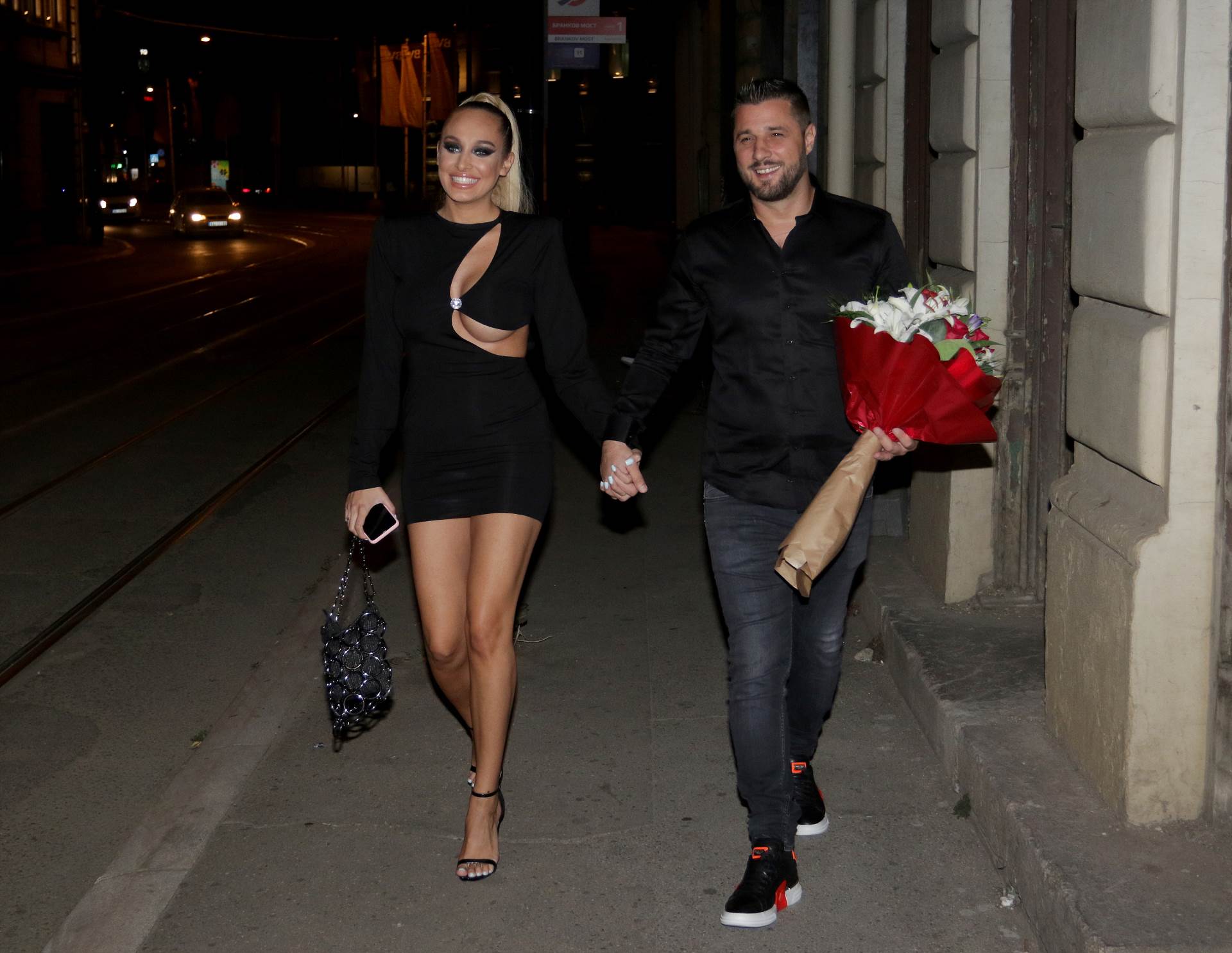 Nemanja Radonjić kafić Stojković, Lola Smiljanić, Predrag Rajković i Luna i Marko na otvaranju FOTO