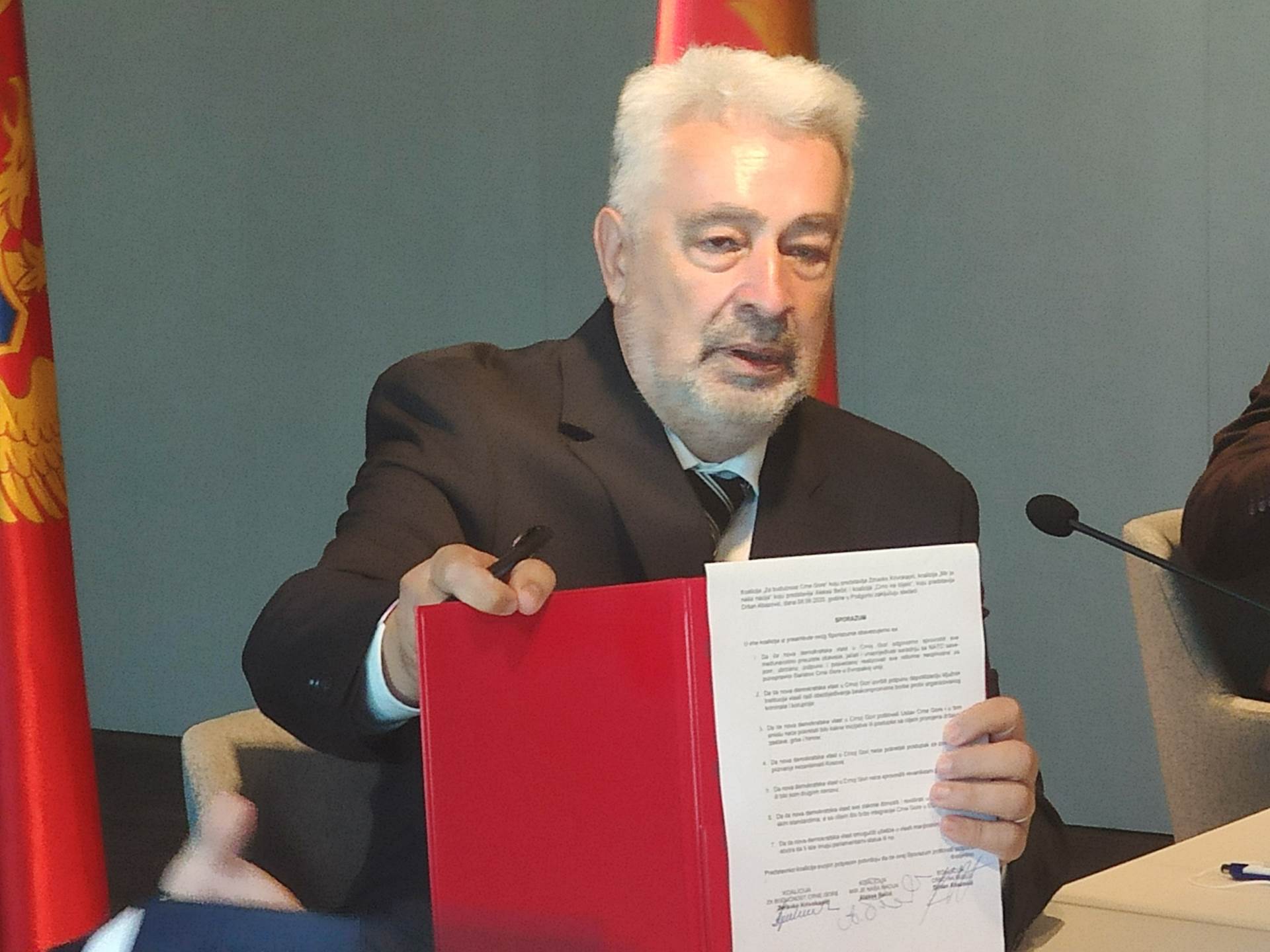 Crna Gora opozicija potpisala sporazum koalicija nova vlada