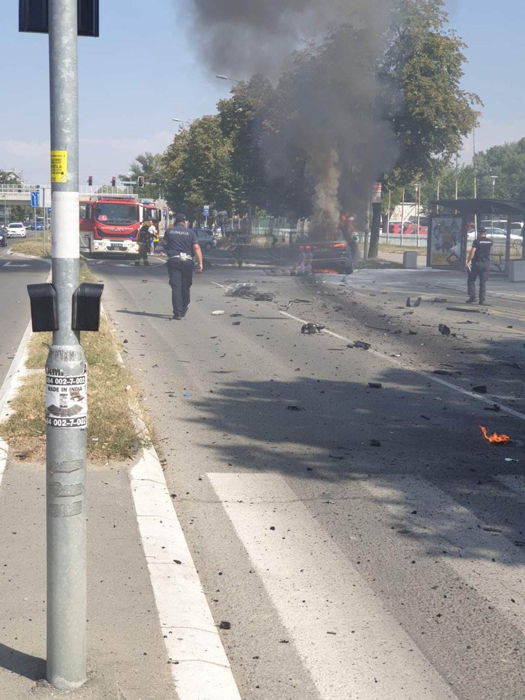 Bomba Novi Beograd džip eksplozija Omladinskih brigada