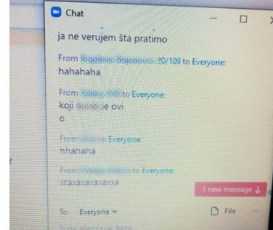 Brucoši Ekonomski fakultet Zoom dopisivanje vređali dekana