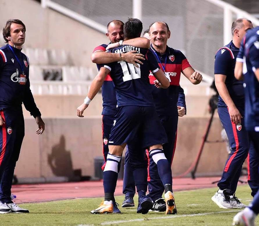 Crvena Zvezda Liga Evrope utakmica Marko Gobeljić Katarina Grujić čestitala pobedu