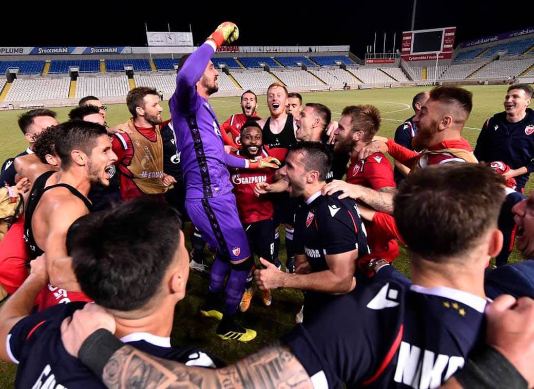 Crvena Zvezda Liga Evrope utakmica Marko Gobeljić Katarina Grujić čestitala pobedu