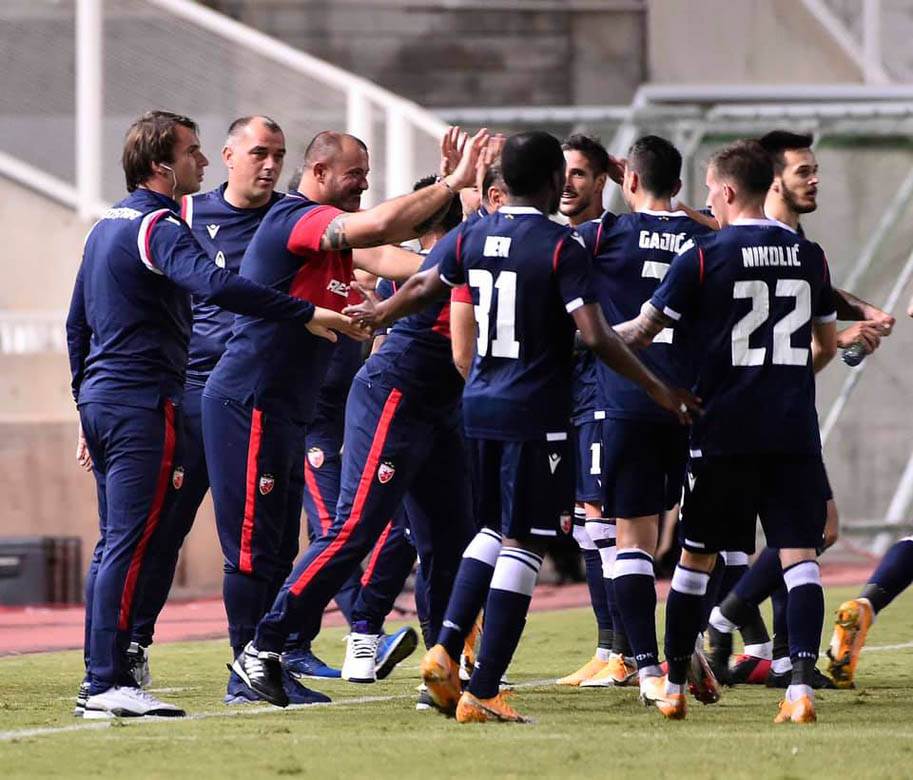 Crvena Zvezda Liga Evrope utakmica Marko Gobeljić Katarina Grujić čestitala pobedu