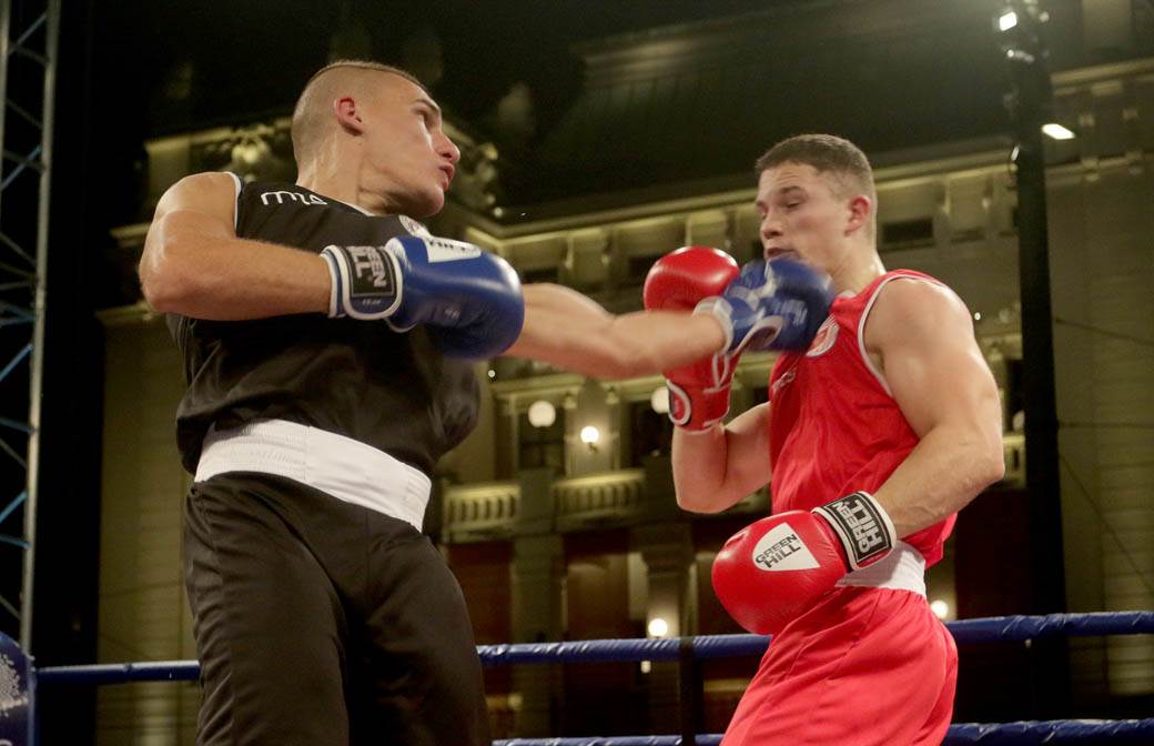 Crvena zvezda-Partizan-boks-Beograd-Trg-Republike-fotografije