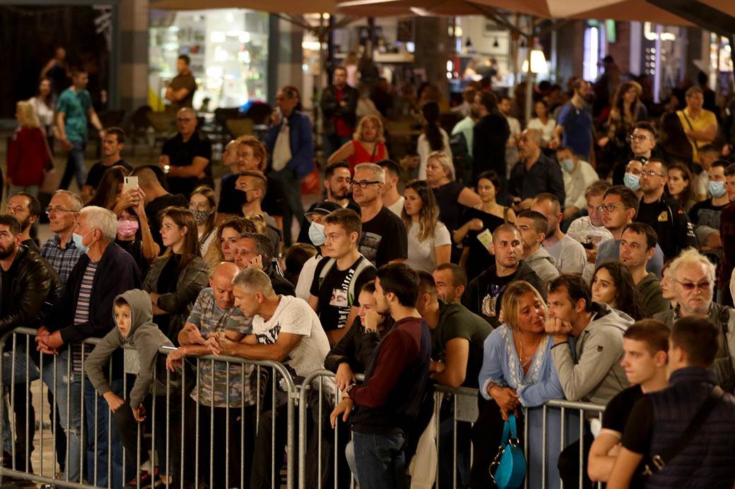 Crvena zvezda-Partizan-boks-Beograd-Trg-Republike-fotografije