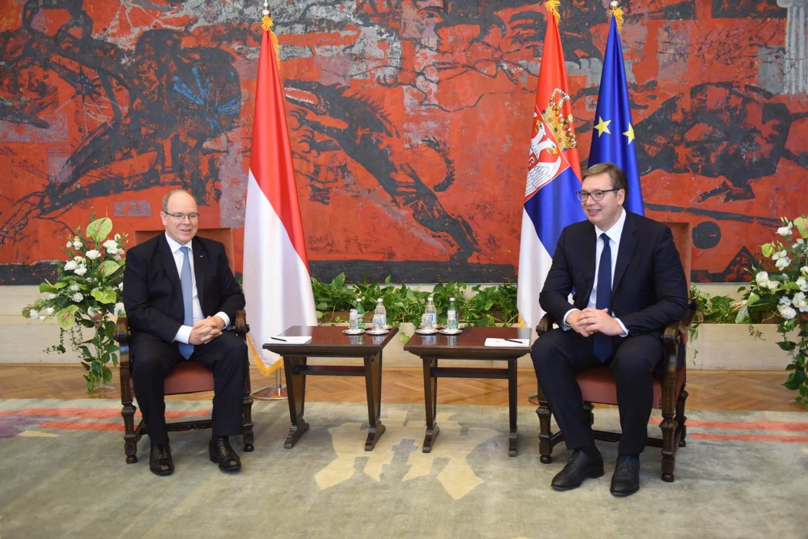 Princ od Monaka-poseta-Beograd-svečani doček-Palata Srbije-Aleksandar Vučić