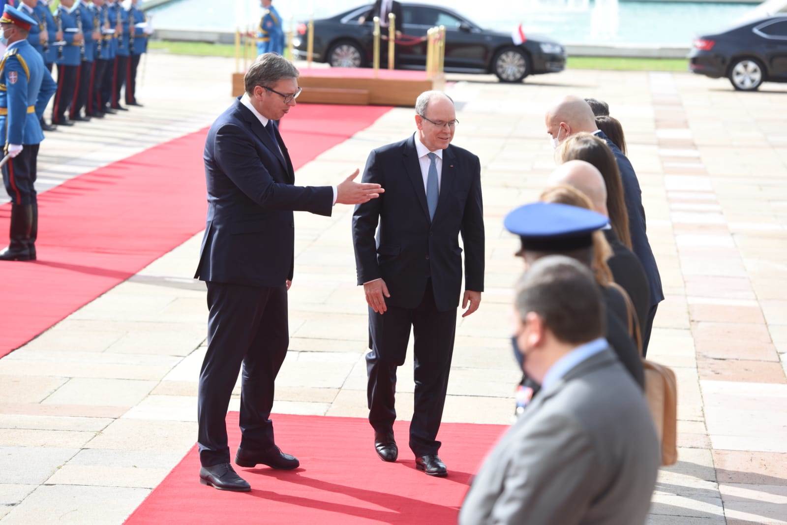 Princ od Monaka-poseta-Beograd-svečani doček-Palata Srbije-Aleksandar Vučić