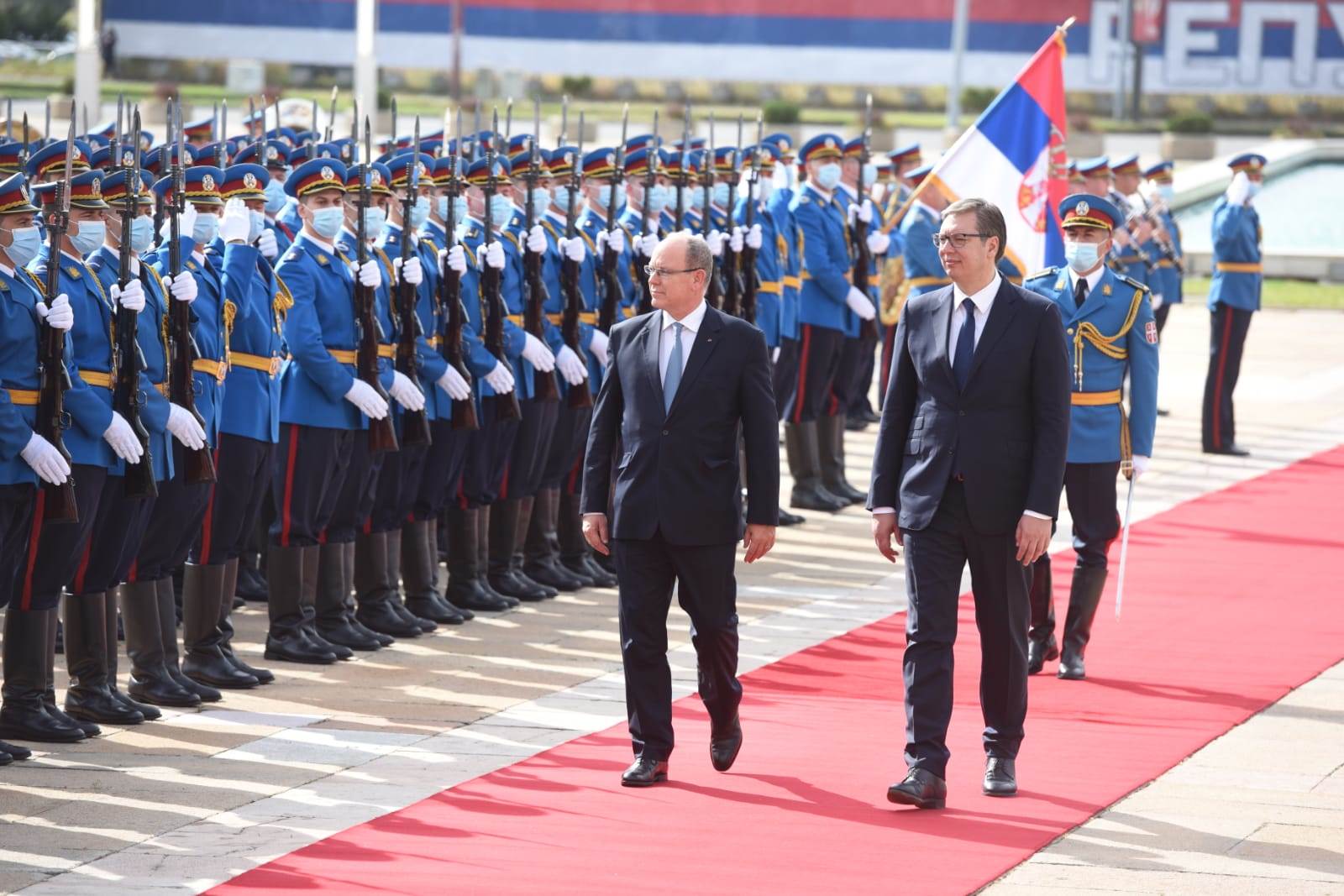 Princ od Monaka-poseta-Beograd-svečani doček-Palata Srbije-Aleksandar Vučić