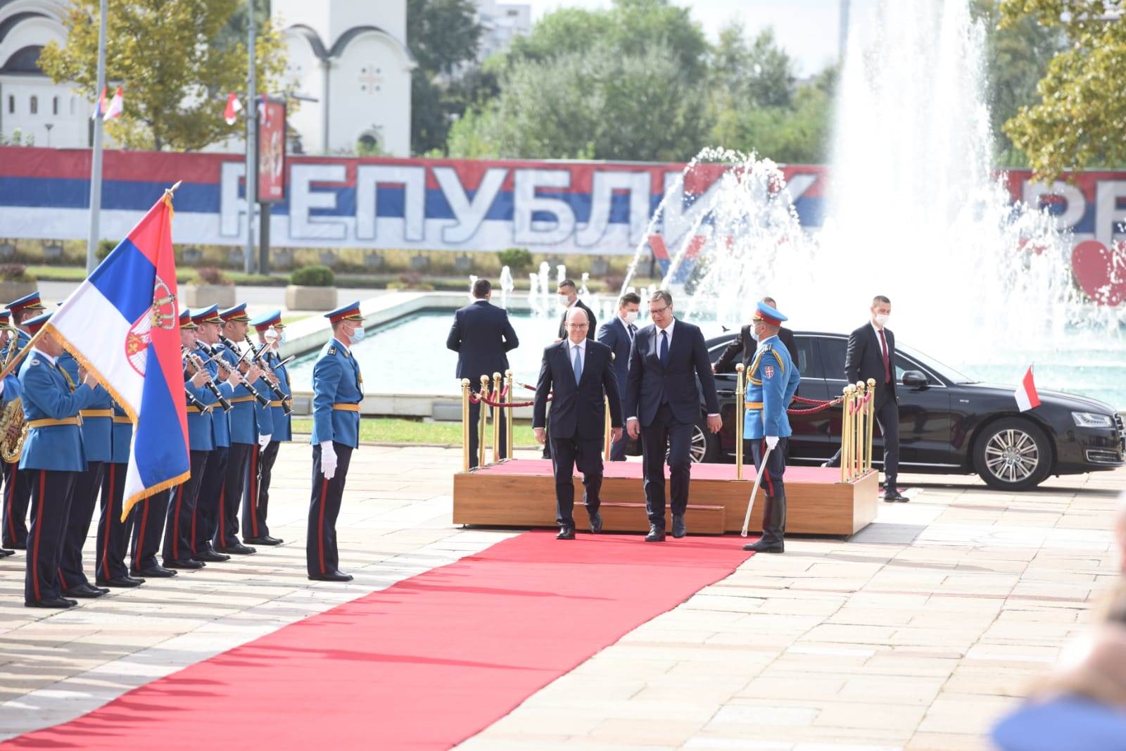 Princ od Monaka-poseta-Beograd-svečani doček-Palata Srbije-Aleksandar Vučić