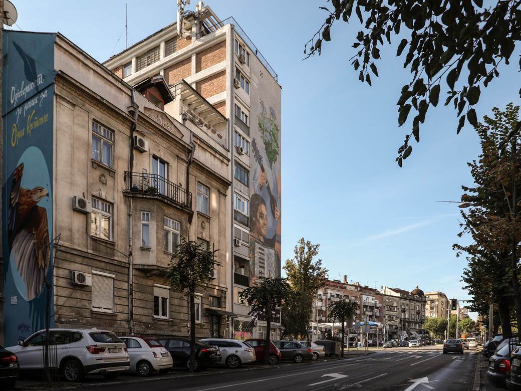 Mural ekološki Beograd Dorćol Artez fotografije