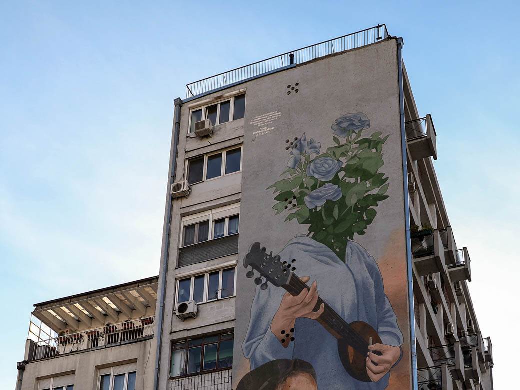 Mural ekološki Beograd Dorćol Artez fotografije
