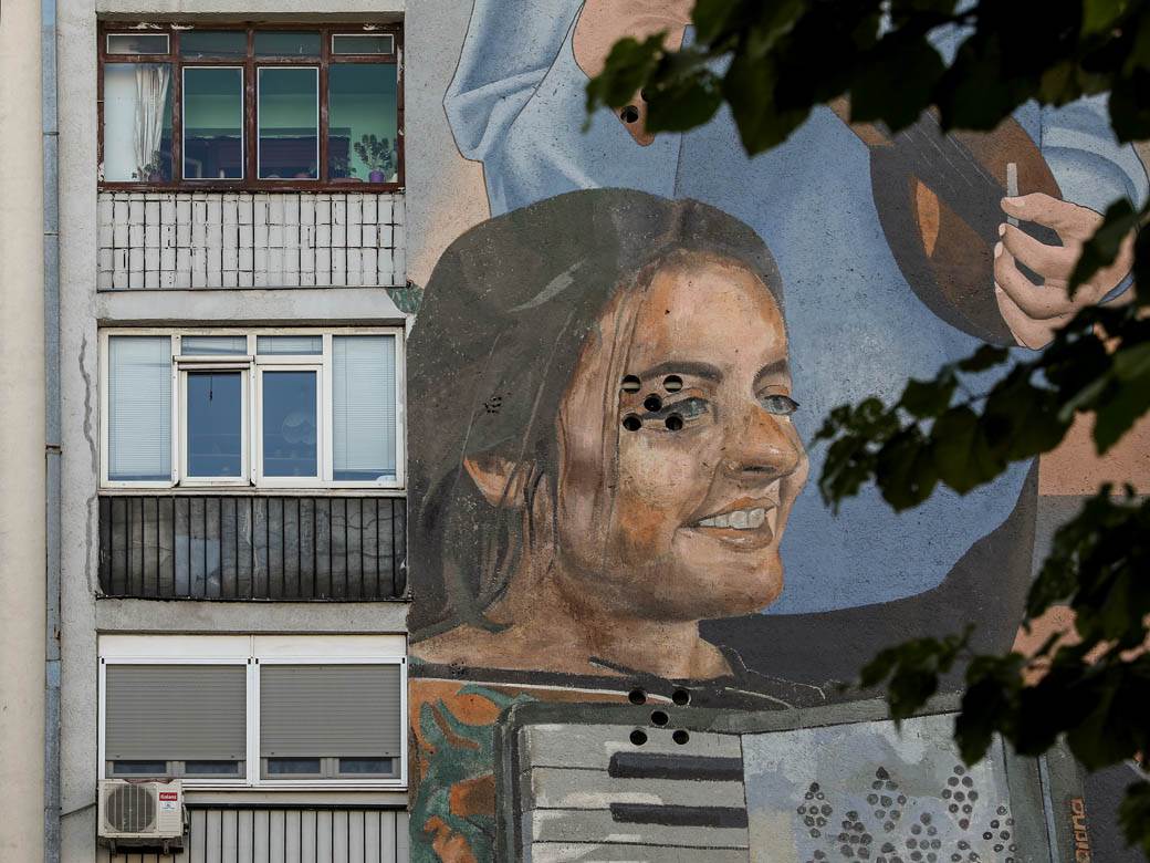 Mural ekološki Beograd Dorćol Artez fotografije