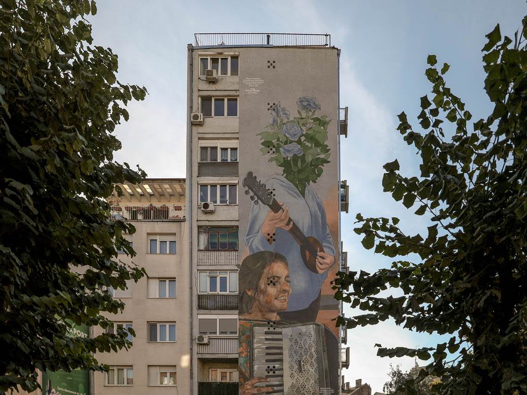 Mural ekološki Beograd Dorćol Artez fotografije