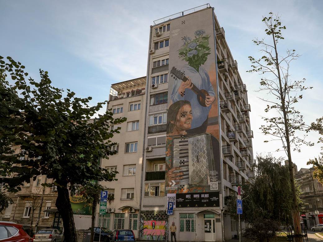 Mural ekološki Beograd Dorćol Artez fotografije
