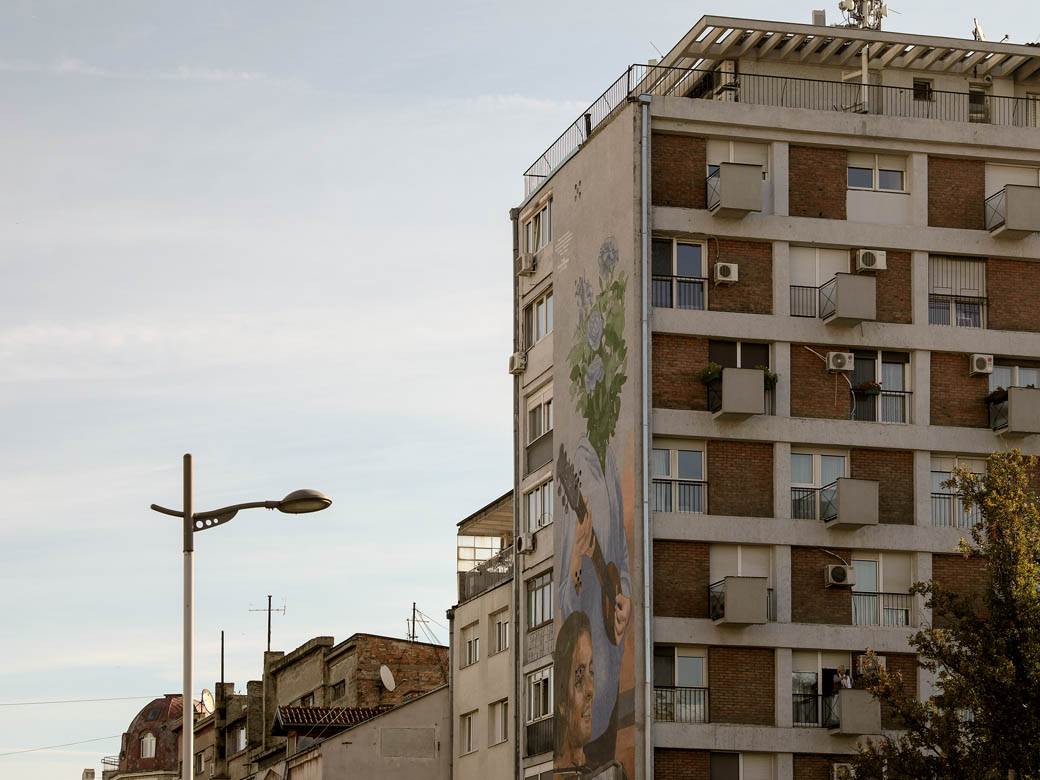 Mural ekološki Beograd Dorćol Artez fotografije