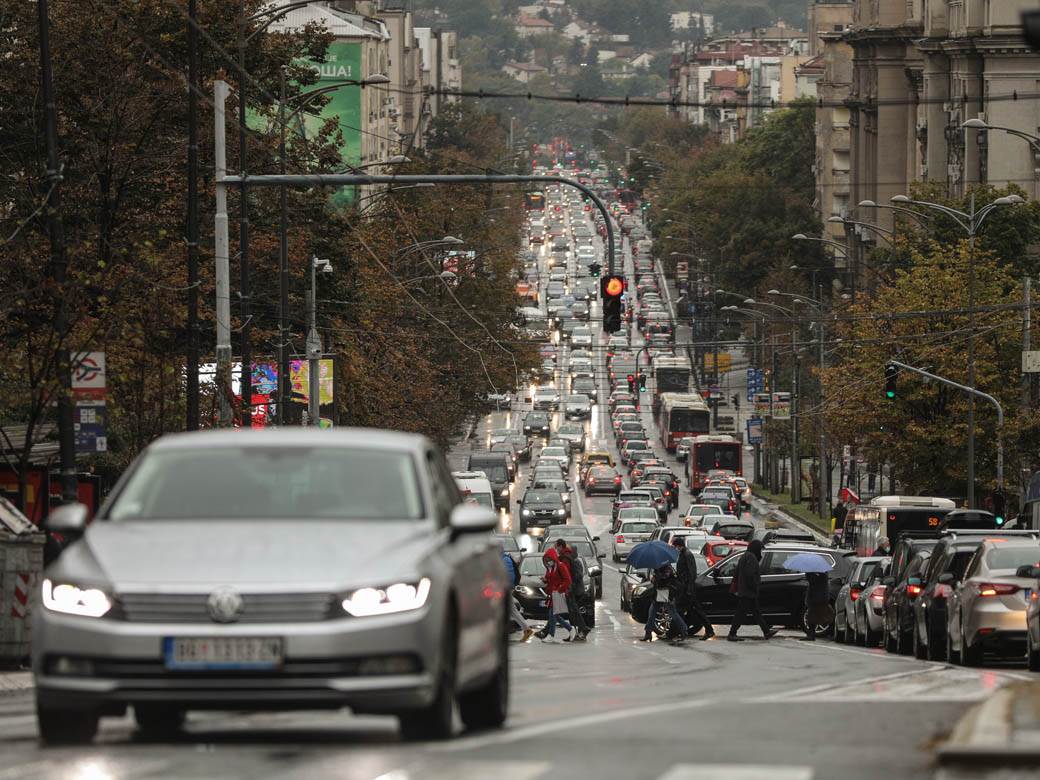 Beograd vreme kiša kolaps gužva saobraćaj fotografije
