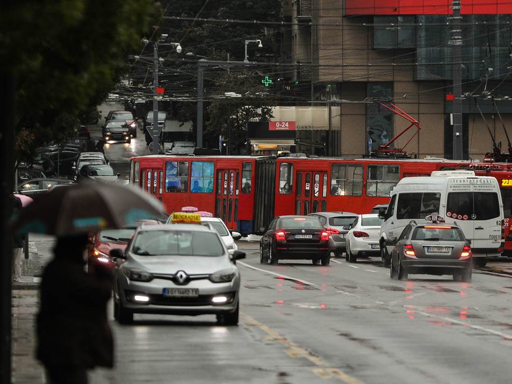 Beograd vreme kiša kolaps gužva saobraćaj fotografije
