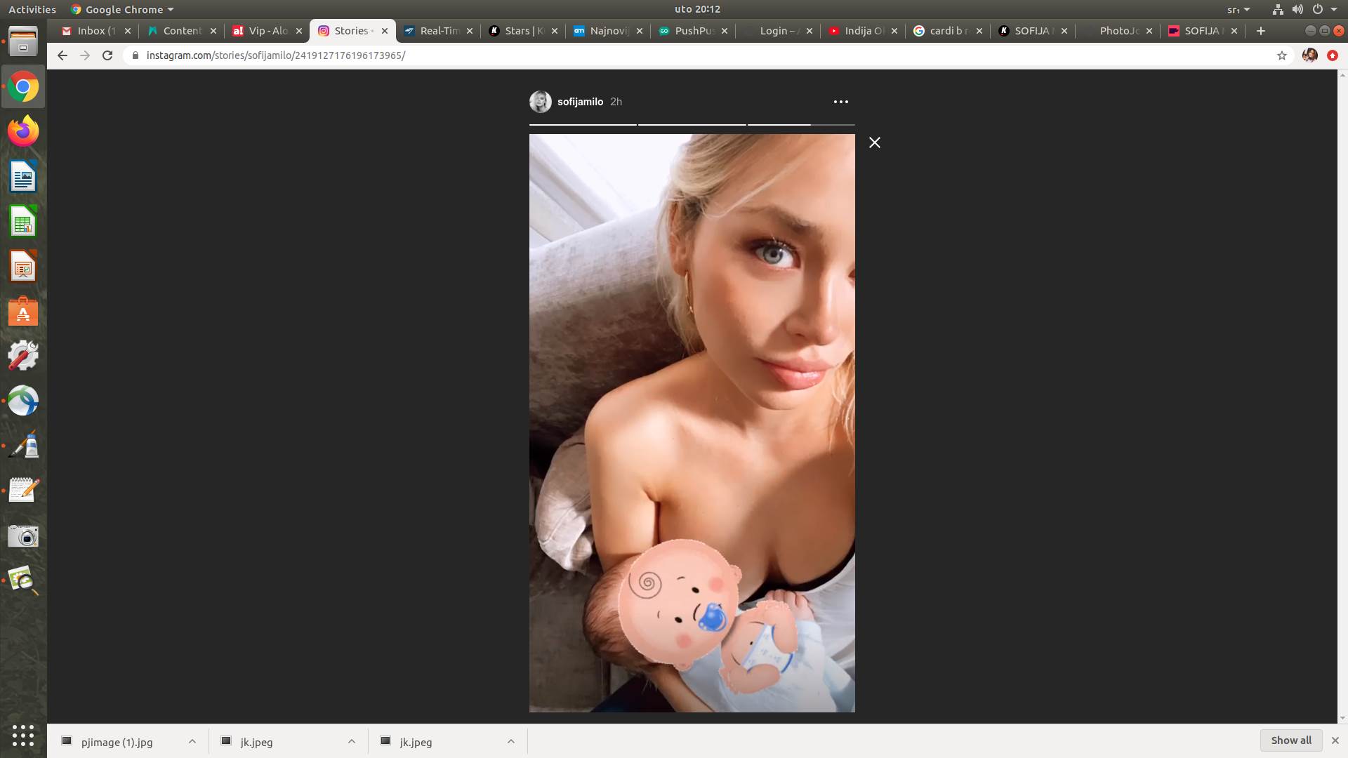 sol perez guza kupaći instagram foto