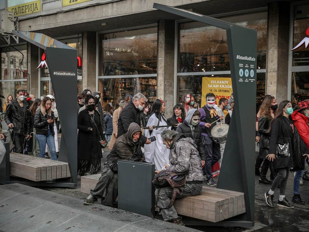 Zombi šetnja 2020 Beograd Festival srpskog filma fantastike fotografije