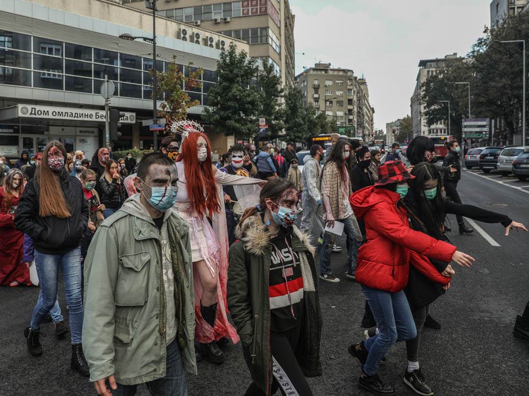 Zombi šetnja 2020 Beograd Festival srpskog filma fantastike fotografije