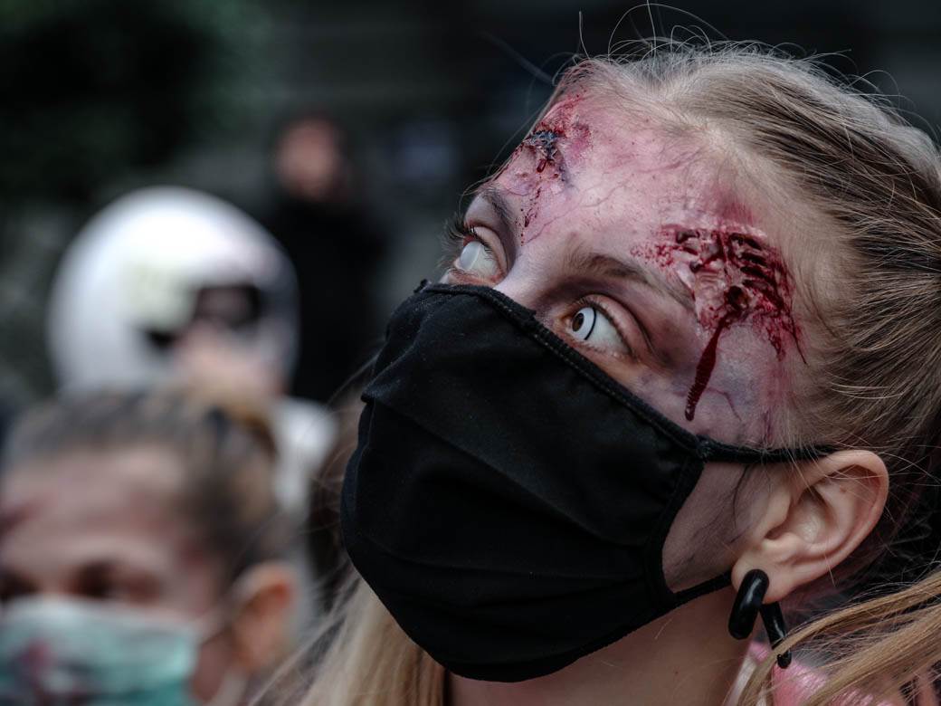 Zombi šetnja 2020 Beograd Festival srpskog filma fantastike fotografije