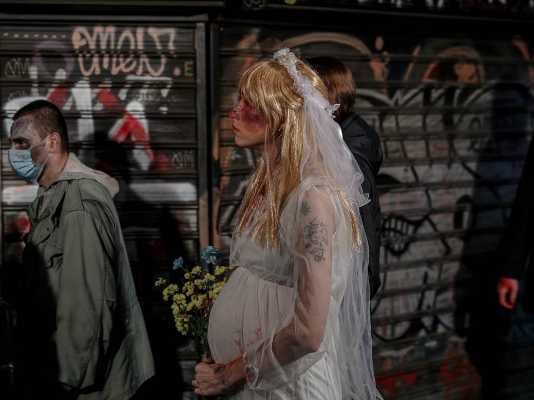 Zombi šetnja 2020 Beograd Festival srpskog filma fantastike fotografije