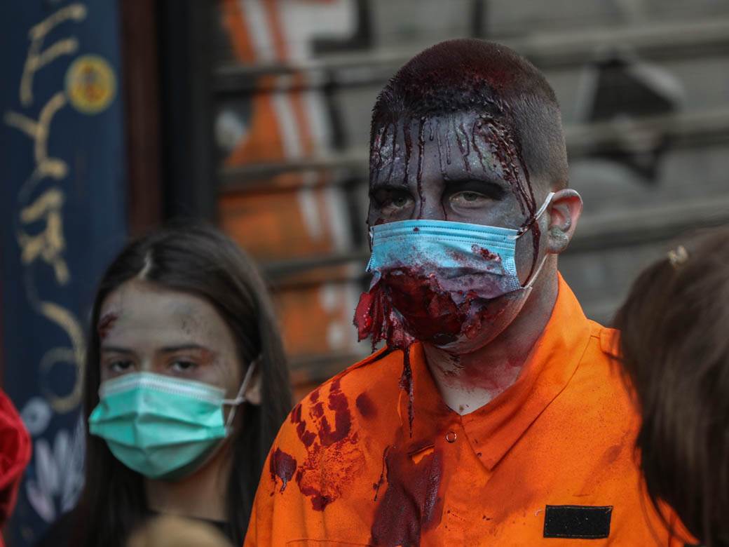 Zombi šetnja 2020 Beograd Festival srpskog filma fantastike fotografije