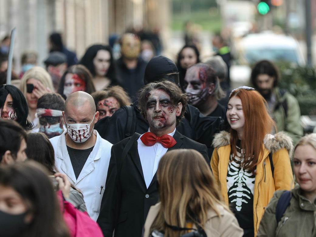 Zombi šetnja 2020 Beograd Festival srpskog filma fantastike fotografije