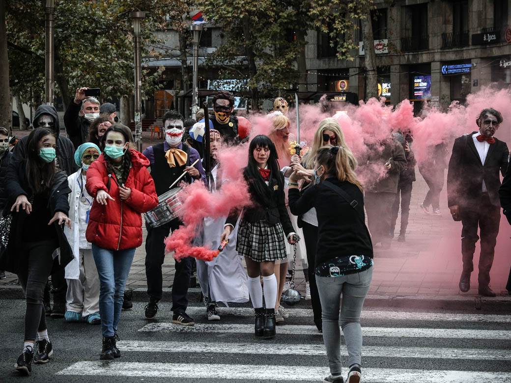 Zombi šetnja 2020 Beograd Festival srpskog filma fantastike fotografije