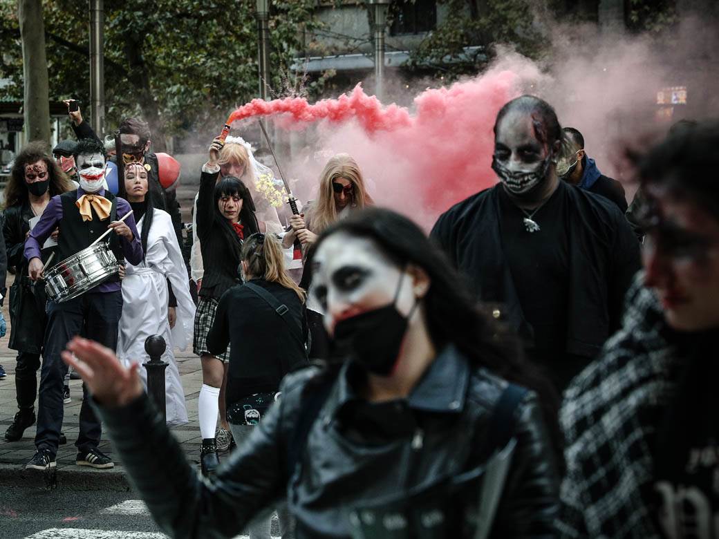 Zombi šetnja 2020 Beograd Festival srpskog filma fantastike fotografije