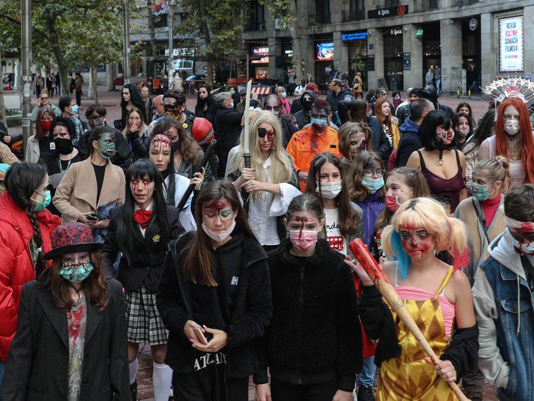 Zombi šetnja 2020 Beograd Festival srpskog filma fantastike fotografije