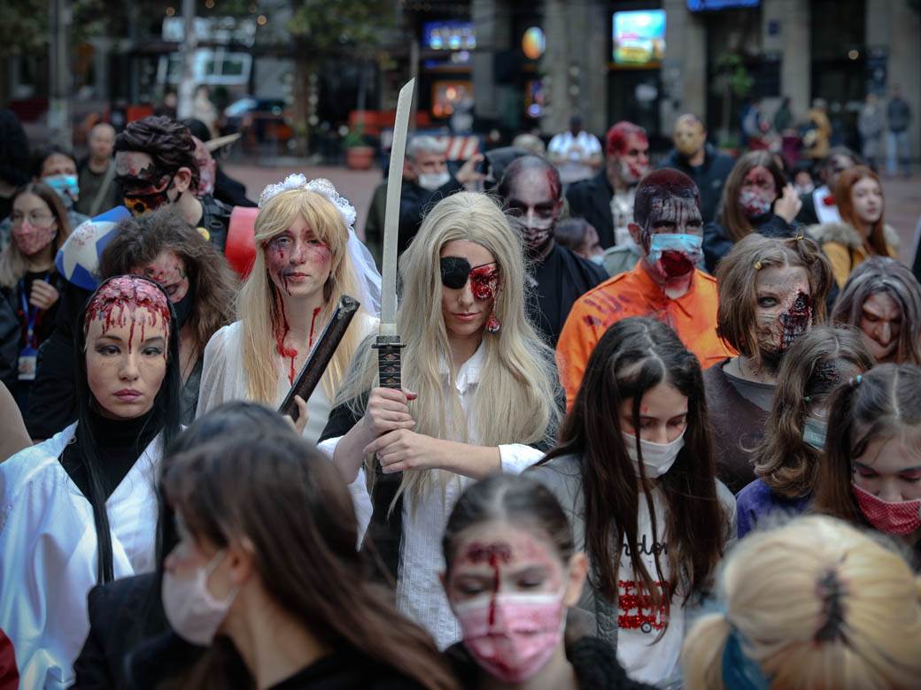 Zombi šetnja 2020 Beograd Festival srpskog filma fantastike fotografije