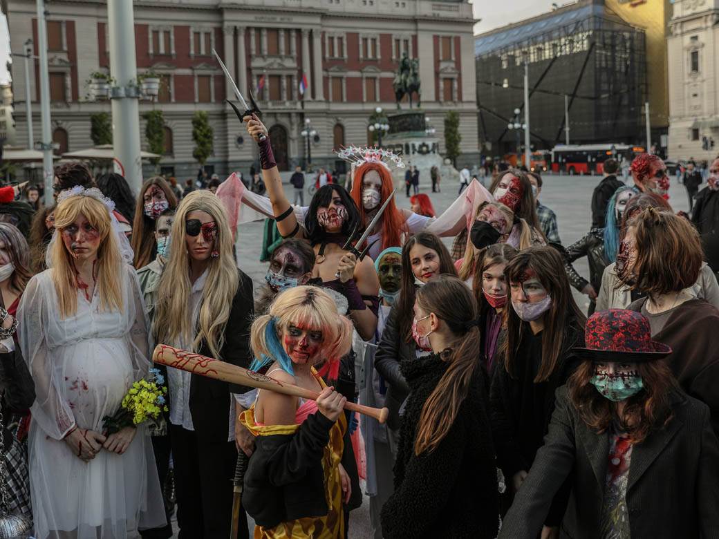Zombi šetnja 2020 Beograd Festival srpskog filma fantastike fotografije