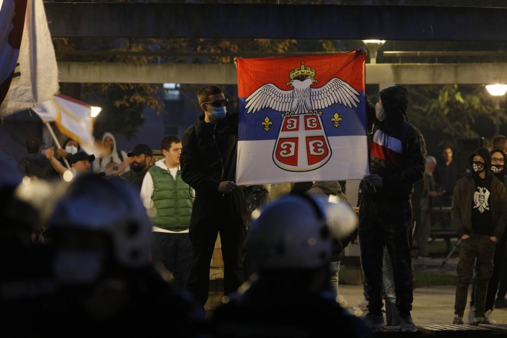 Beograd protest migranti park