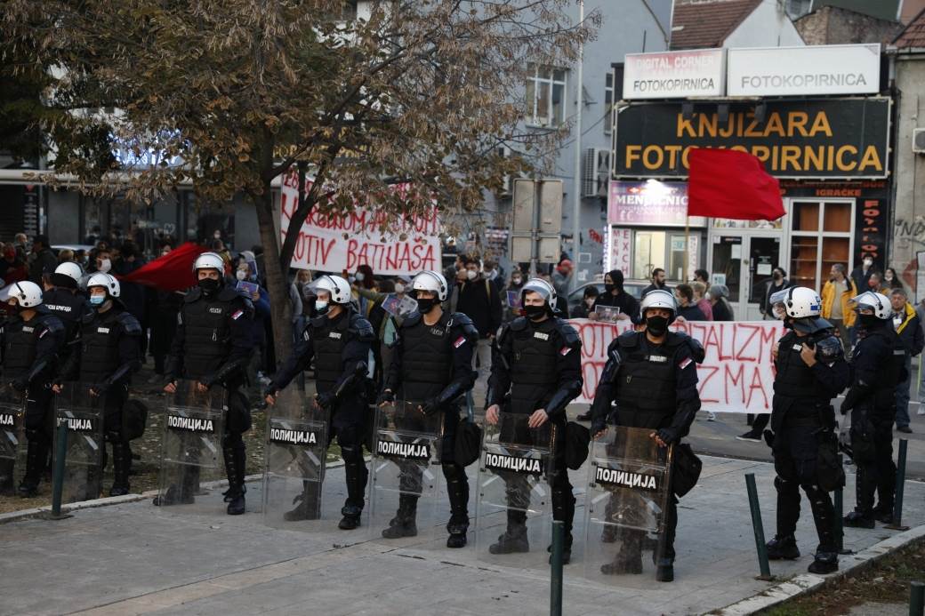 Beograd protest migranti park