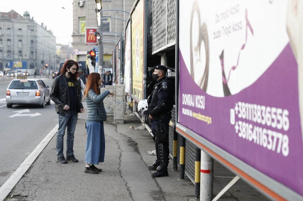 Beograd protest migranti park